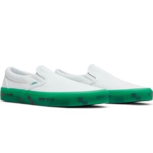 Vans Classic Slip On Off The Wall Translucent Green sz M7/W9